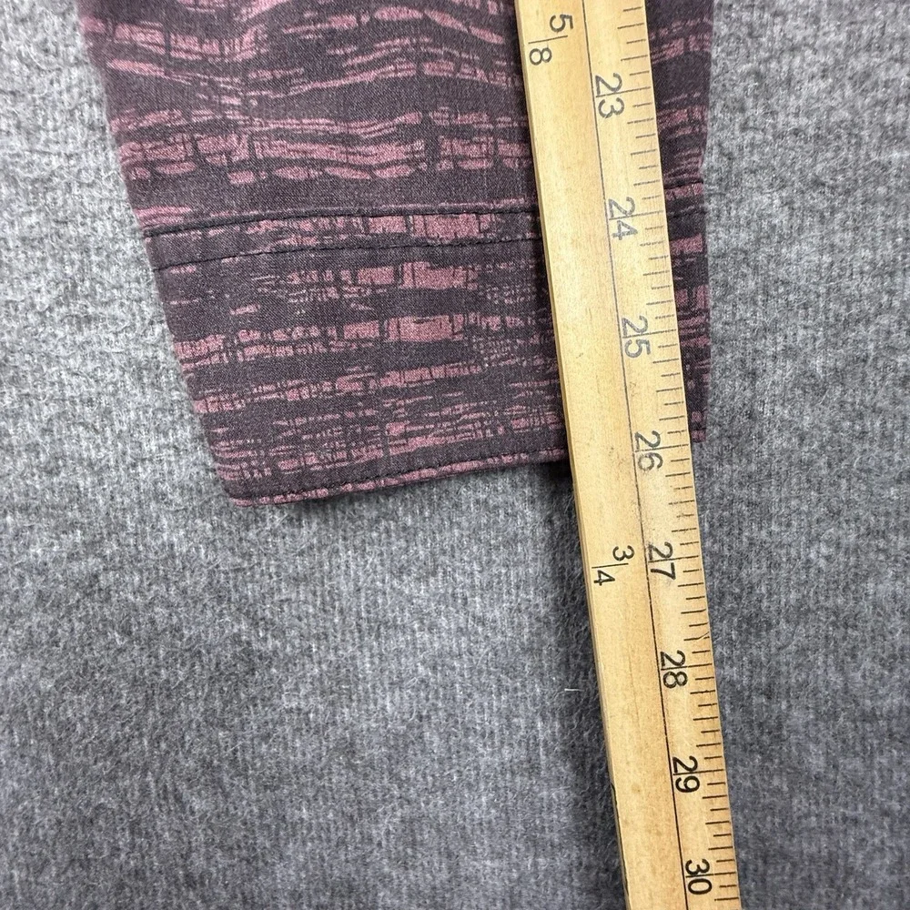 The North Face Shirt Mens XL Burgundy Button Down Long Sleeve Hiking Performance